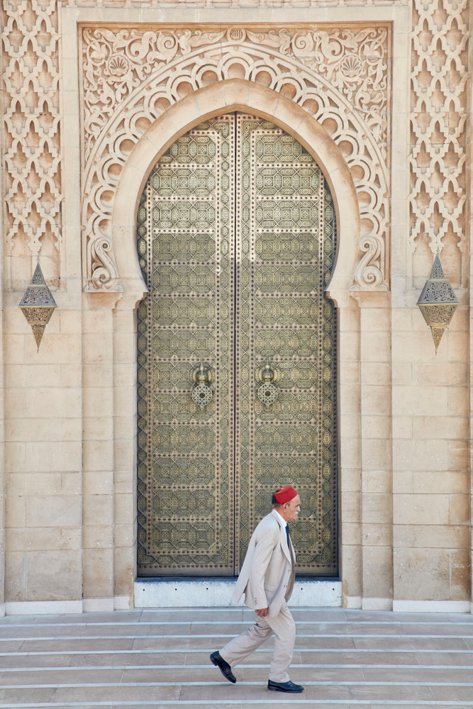 Man in Fez at Al-Hassan Mosque