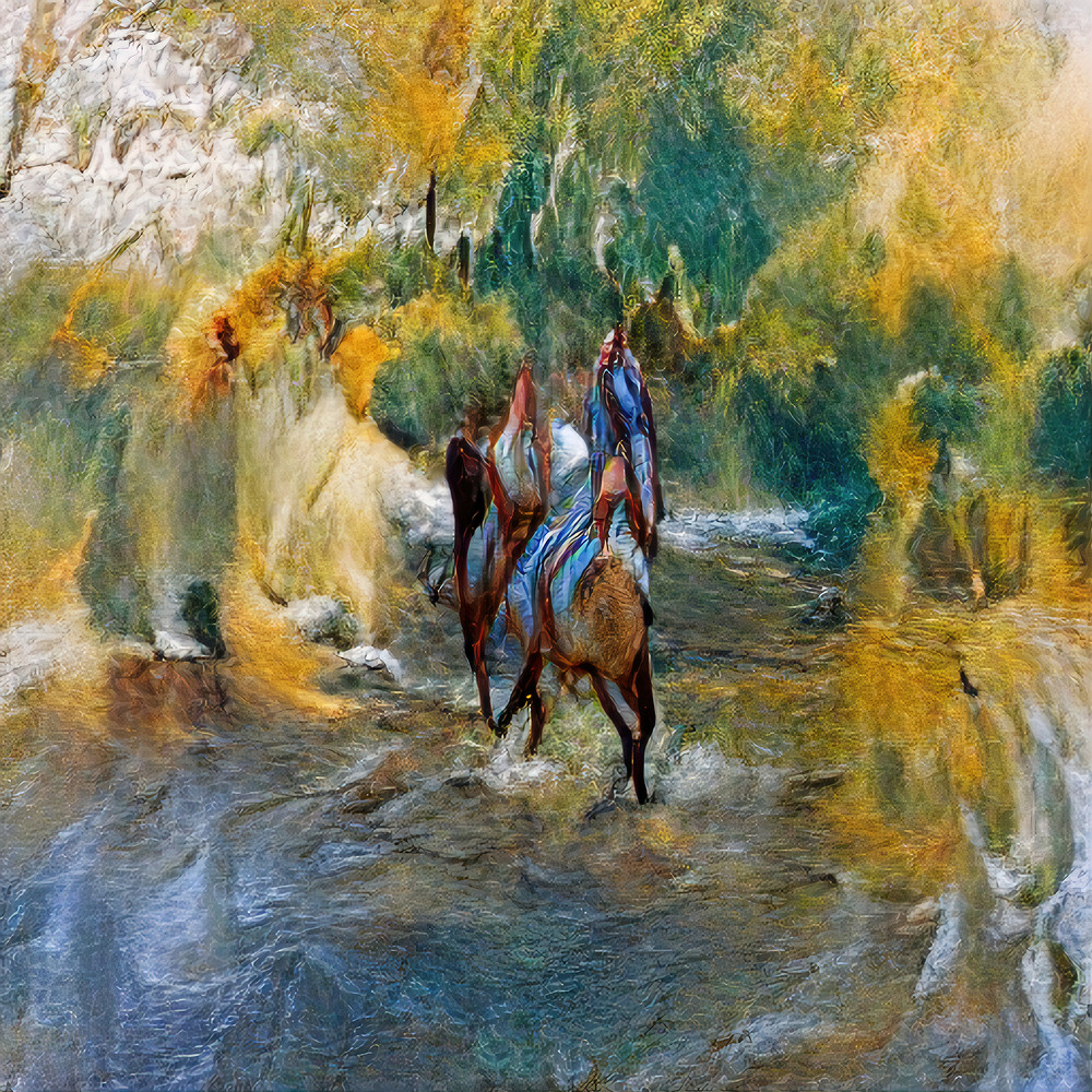 Equus Spirit River Crossing Art | AI Made Art LLC