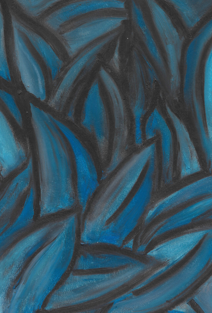 Leaves In Blue Art | hellerink