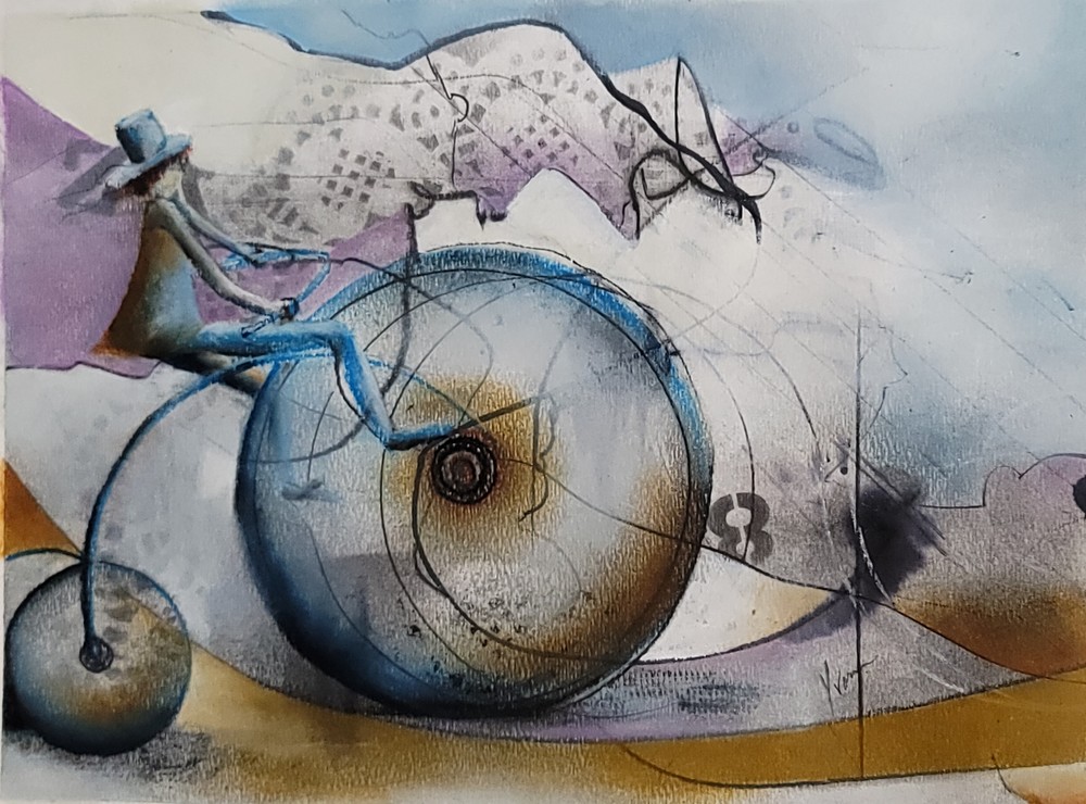 Touring The Countryside In Blue Art | Turn Up the Color