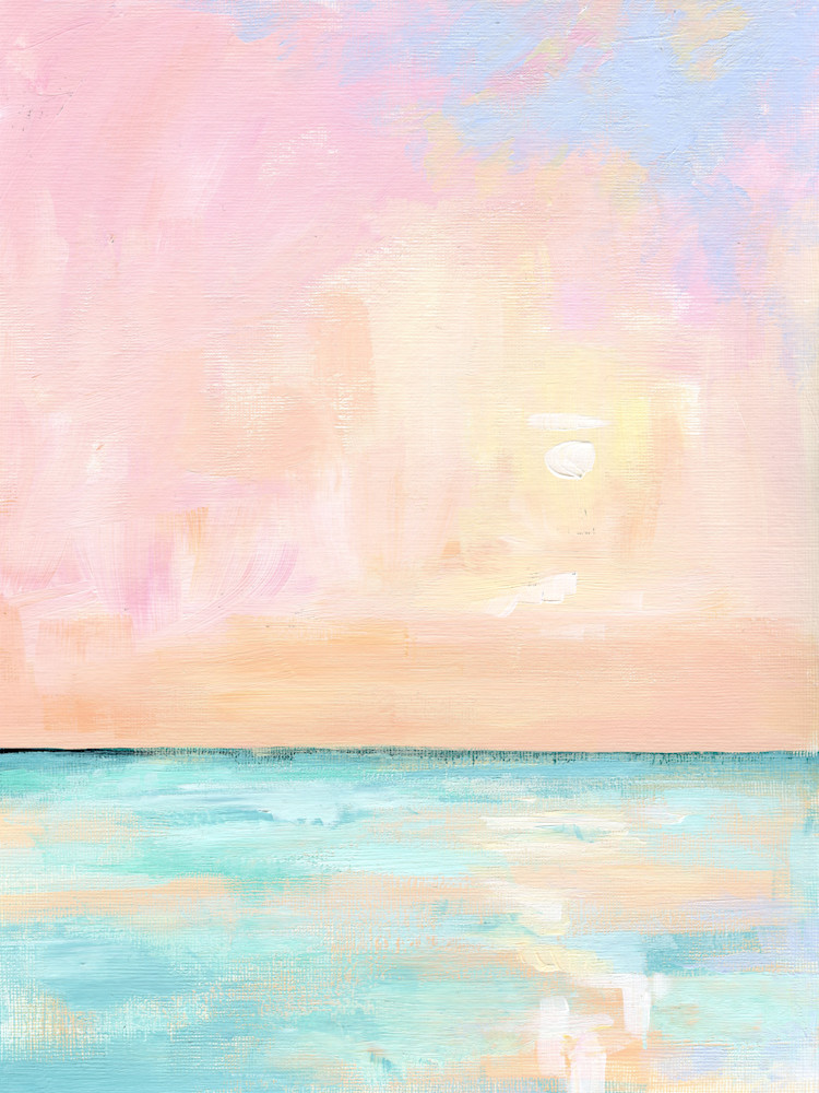 Giclee Art Print - Pastel Florida Sunset- by contemporary Impressionist April Moffatt