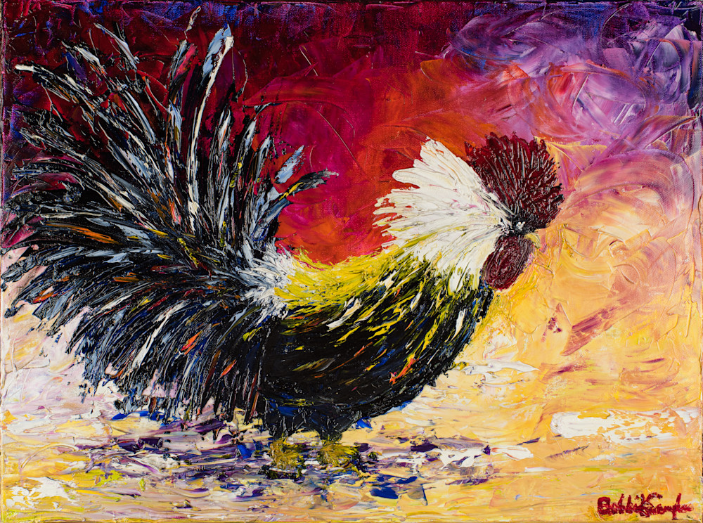 Proud Rooster Art | Bobbi K. Samples Art