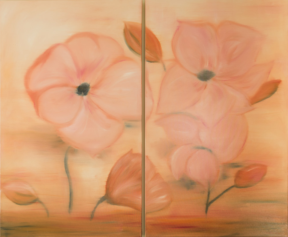 Blushing Blooms Art | Bobbi K. Samples Art