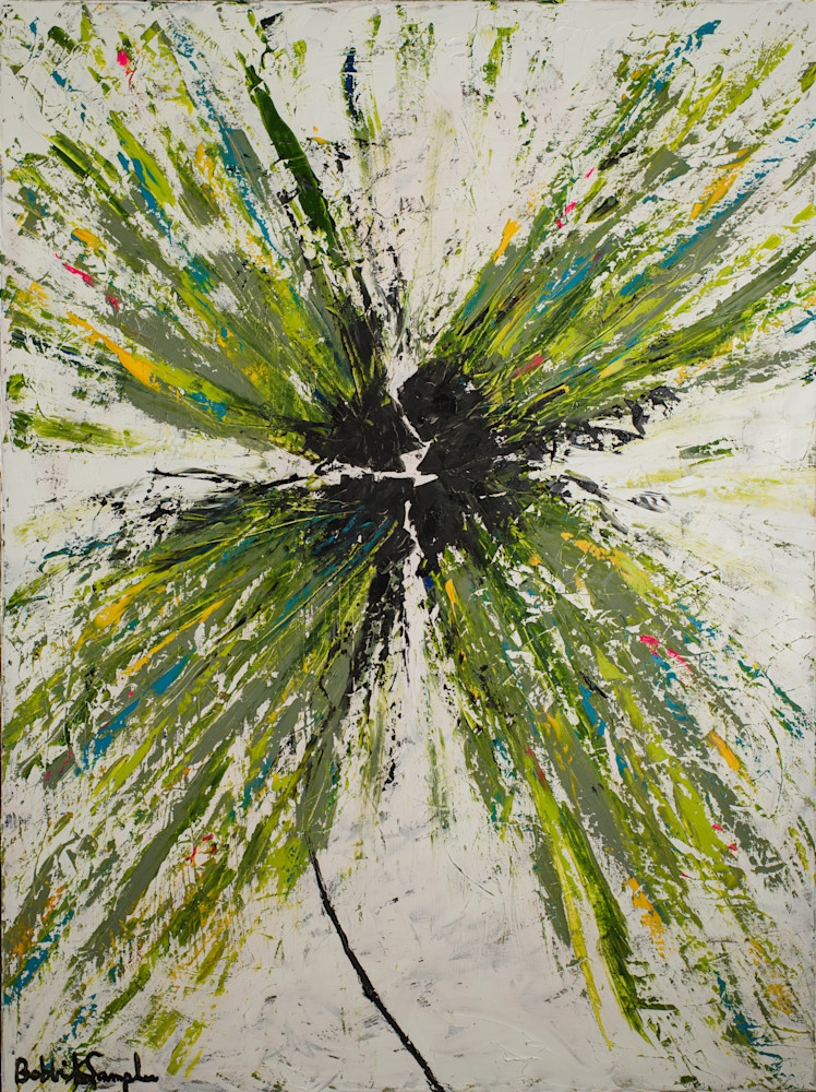Cracked Flower Art | Bobbi K. Samples Art
