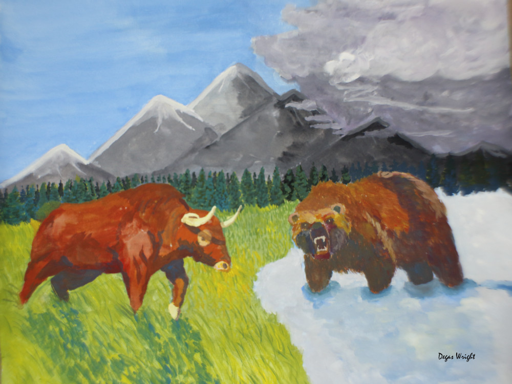 The Bull & The Bear Art | Degas Wright, LLC