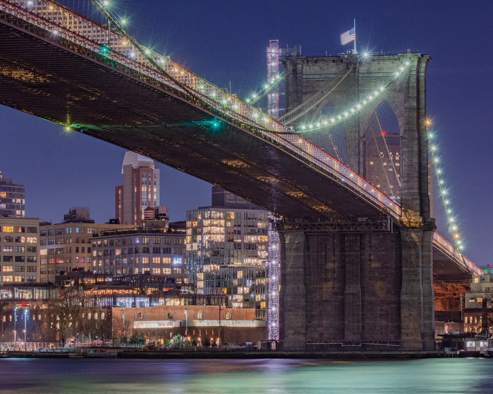 Brooklyn Bridge Glowing Photography Art | Marc Sherman Photography