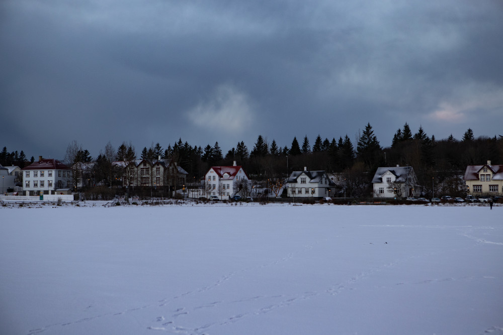 House Along Hljómskála Park In Winter  Photography Art | Mark Nissenbaum Photography
