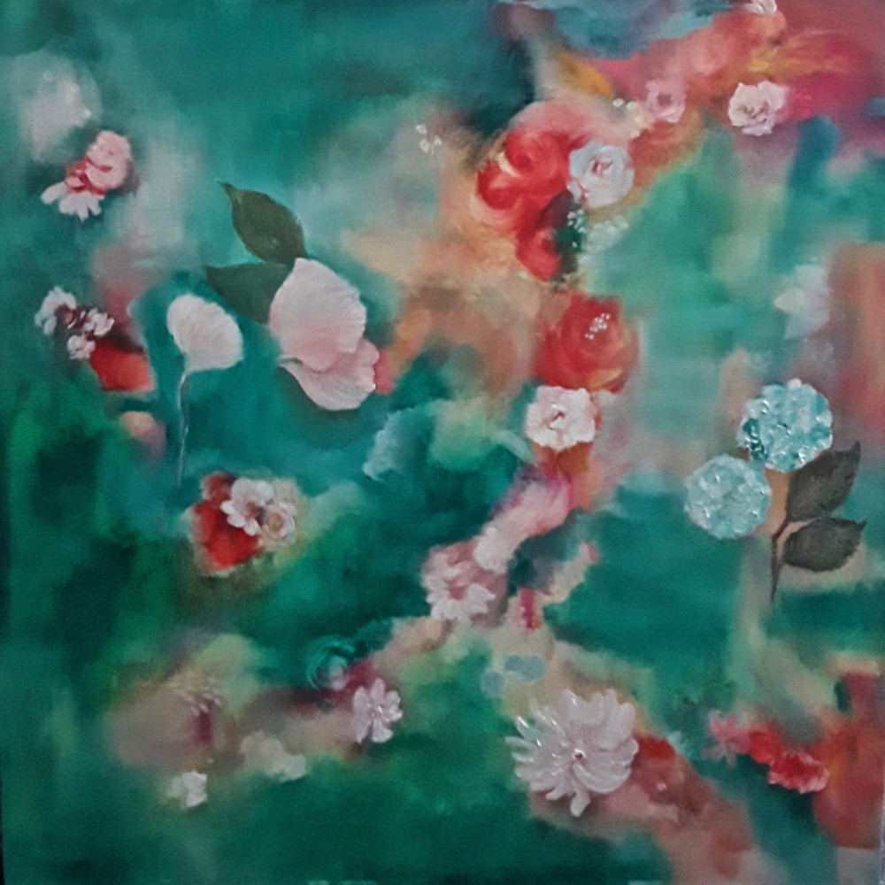 Floaty Florals Art | Sue Ennis Artist