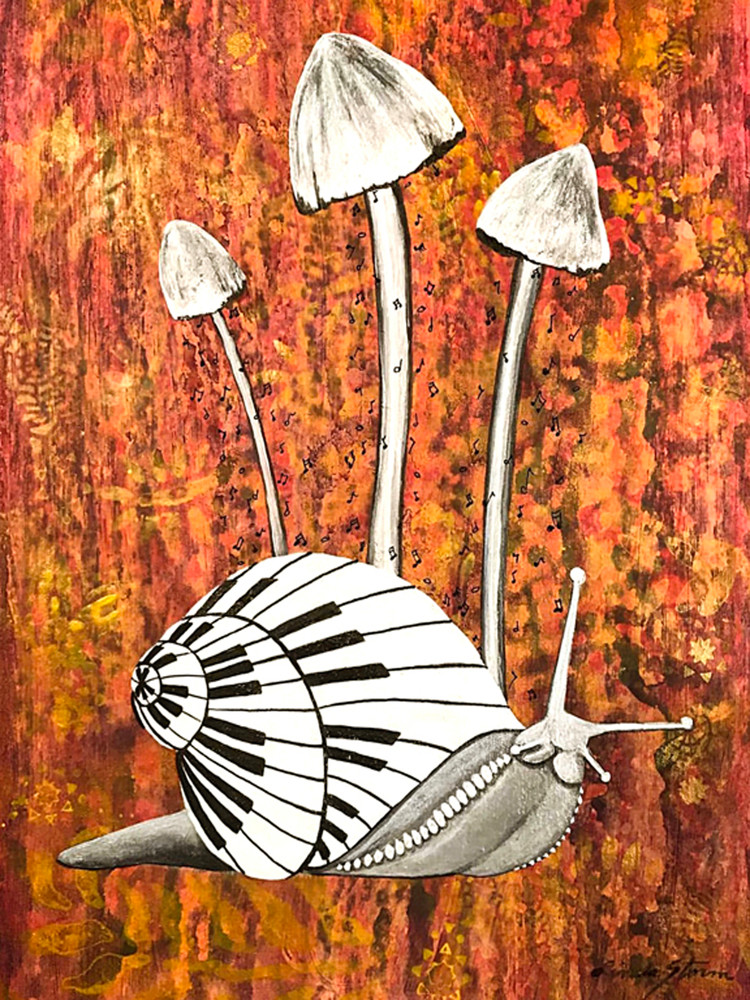 Linda Storm Art | Surreal Snail | Prints