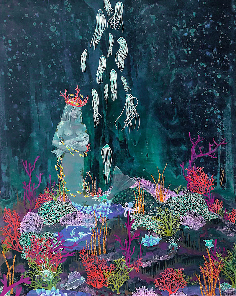 Linda Storm Art | She Harbors the Sea | Prints