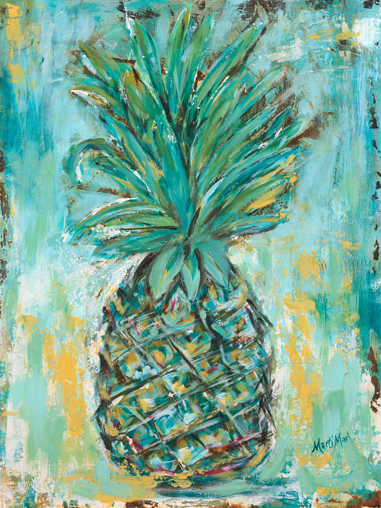 Blue Pineapple  Art | MartiMar Art