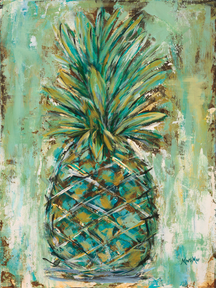 Green Pineapple  Art | MartiMar Art