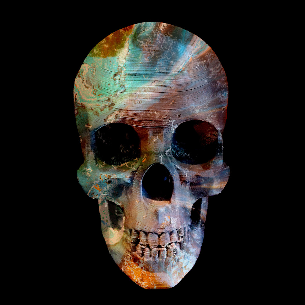 Painted Skull No 102 Art | KD Neeley, Artist