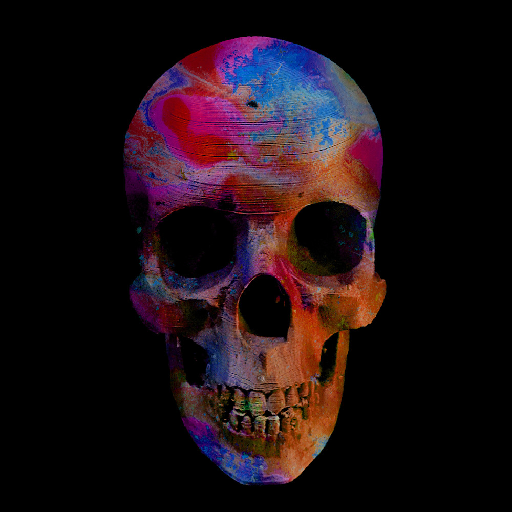 Painted Skull No  105 Art | KD Neeley, Artist