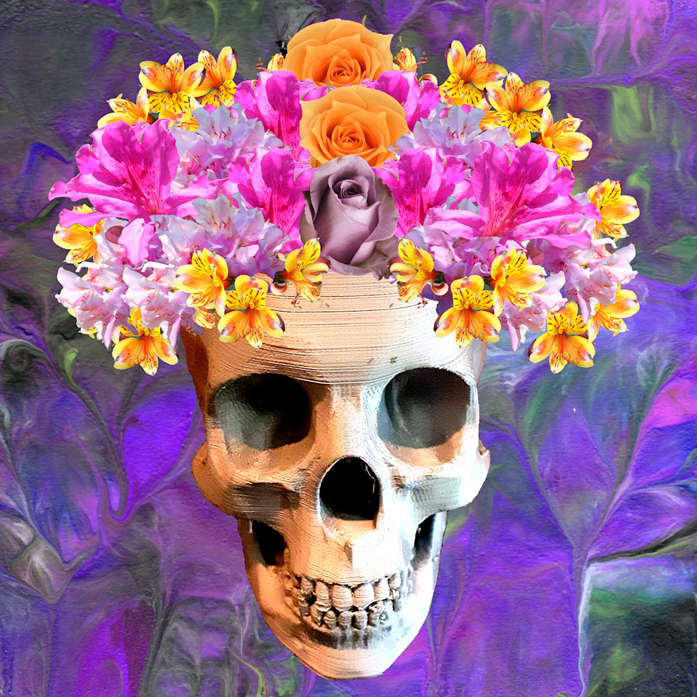 Flower Skull 07 Copy Art | KD Neeley, Artist