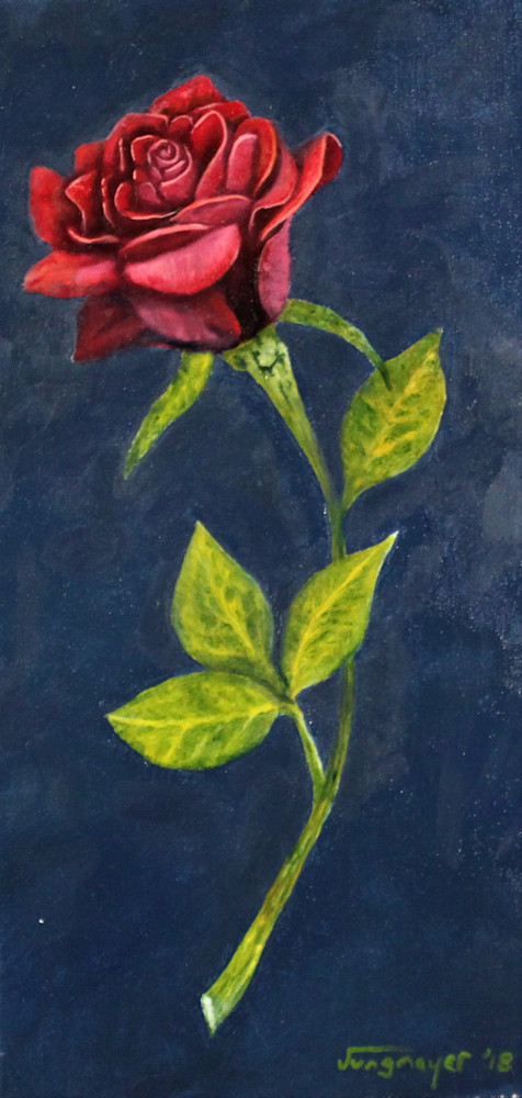 A Single Red Rose Art | Mark Jungmeyer