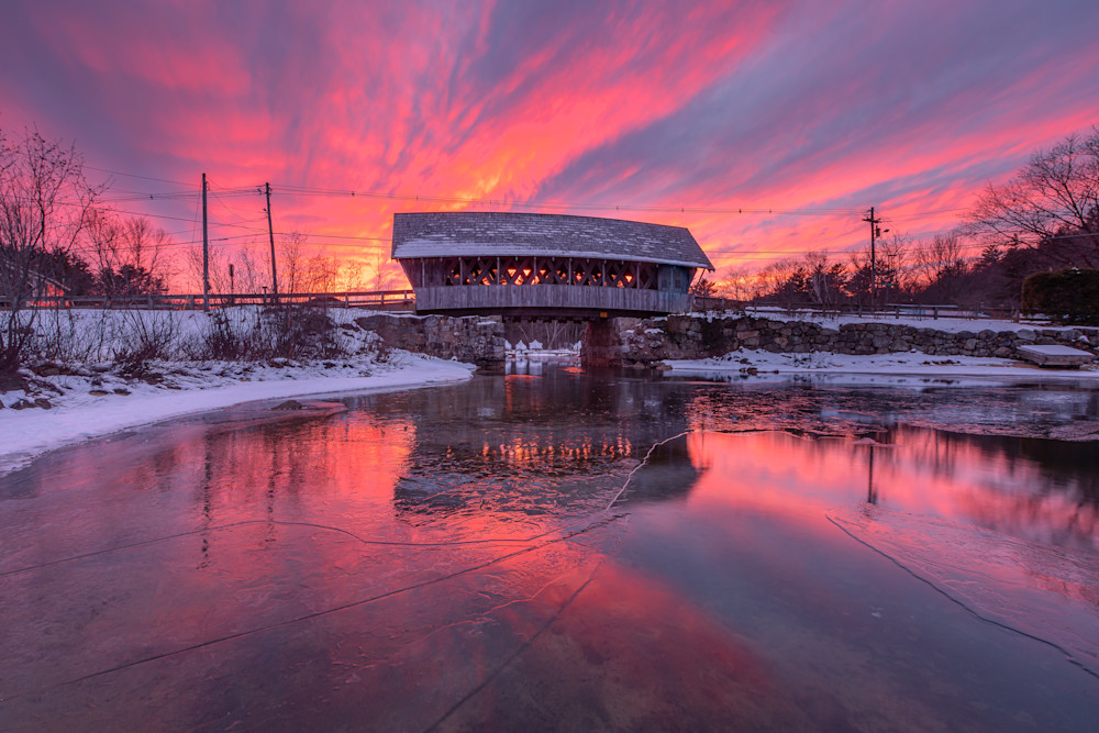 Ashland, New Hampshire   Squam Coverd Bridge Photography Art | Jeremy Noyes Fine Art Photography