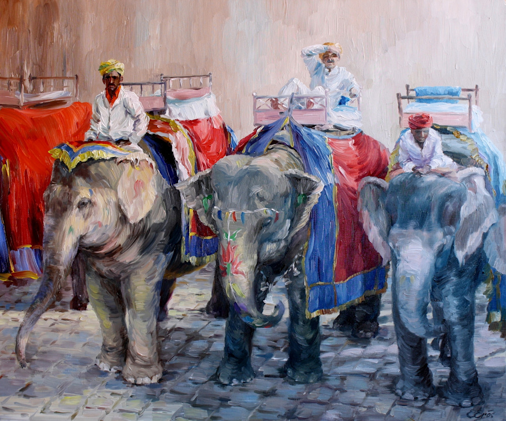 Elephant Ride  Art | ELENA ERŐS FINE ART