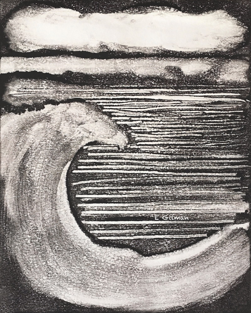 Wave   Tote Art | Emily Gilman Beezley LLC