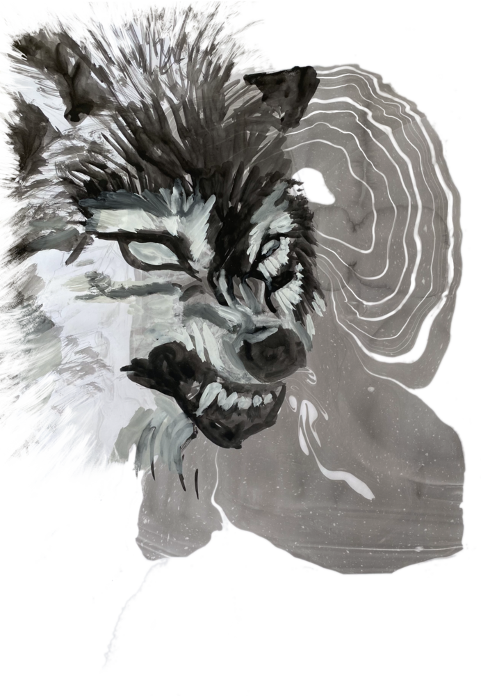 Wolf Warning Art | lauraeliason