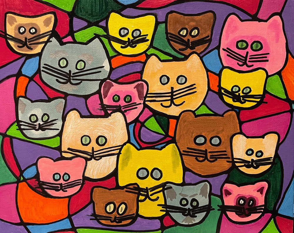 Kitty Mosaic Art | Marci Brockmann Author, Artist, Podcaster & Educator