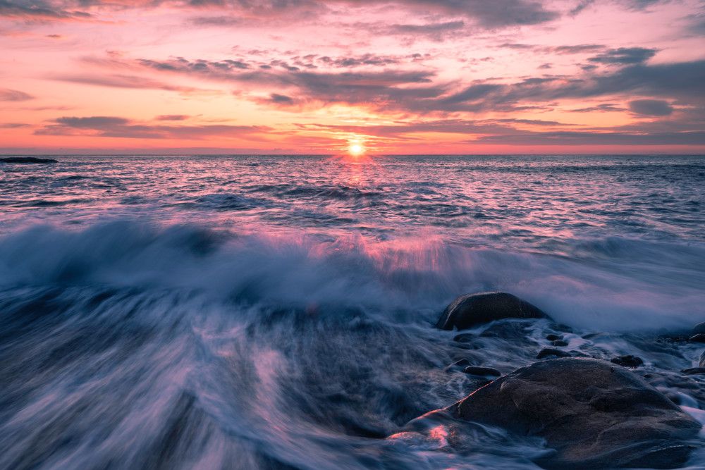 The Surf At Bass Rocks Photography Art | Thirdwind Photography