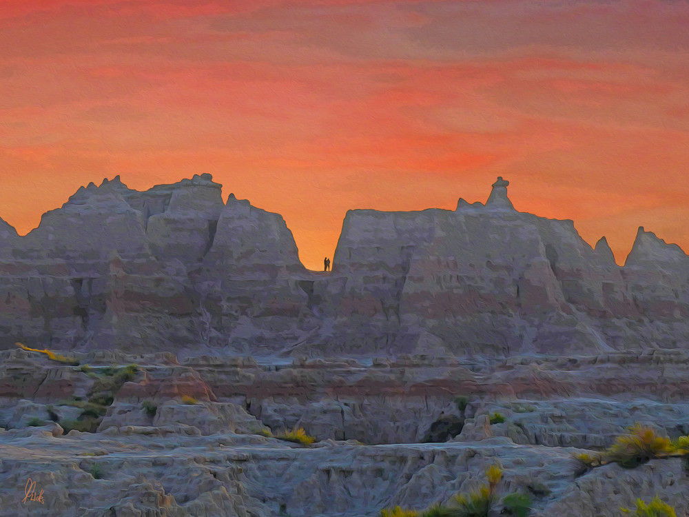 Badlands No. 8, print of photograph of Badlands, Badlands National Park, for sale as digital art by Maureen Wilks