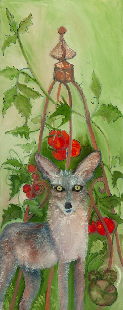 There's A Coyote In My Garden Art | Suzanne Pershing