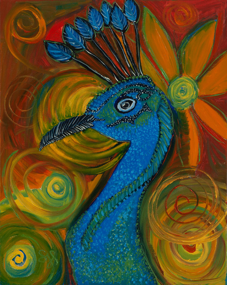 Peacock O My Eye Art | Suzanne Pershing