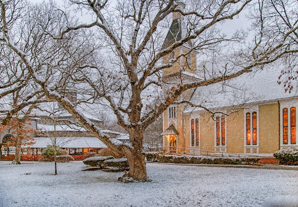 Tabernacle January Snow Art | Michael Blanchard Inspirational Photography - Crossroads Gallery