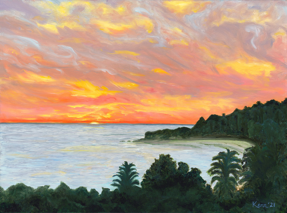 Sunset At Refugio State Beach Art | Christine Kerr Art
