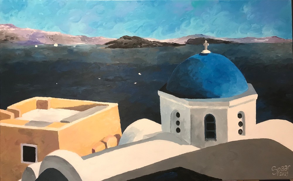 Santorini Church Art | Spaar Art