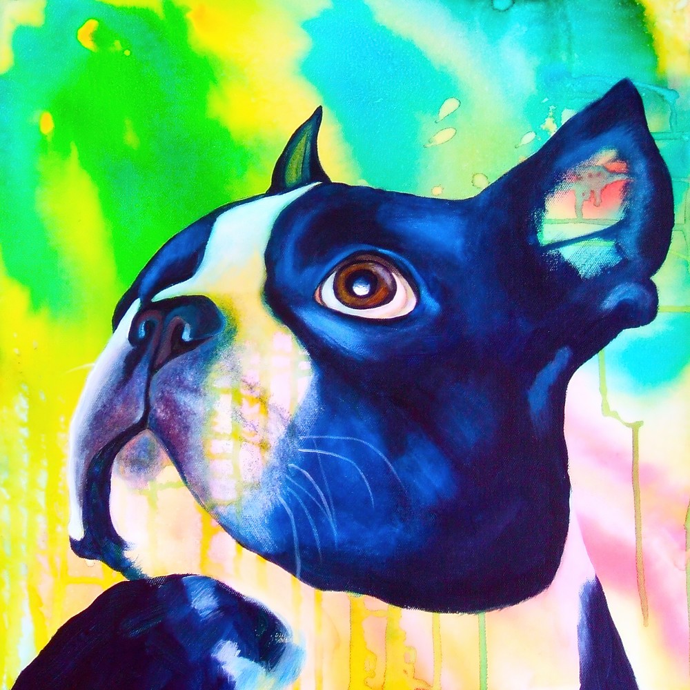Boston Terrier 4 Art | Art by Melanie Anderson