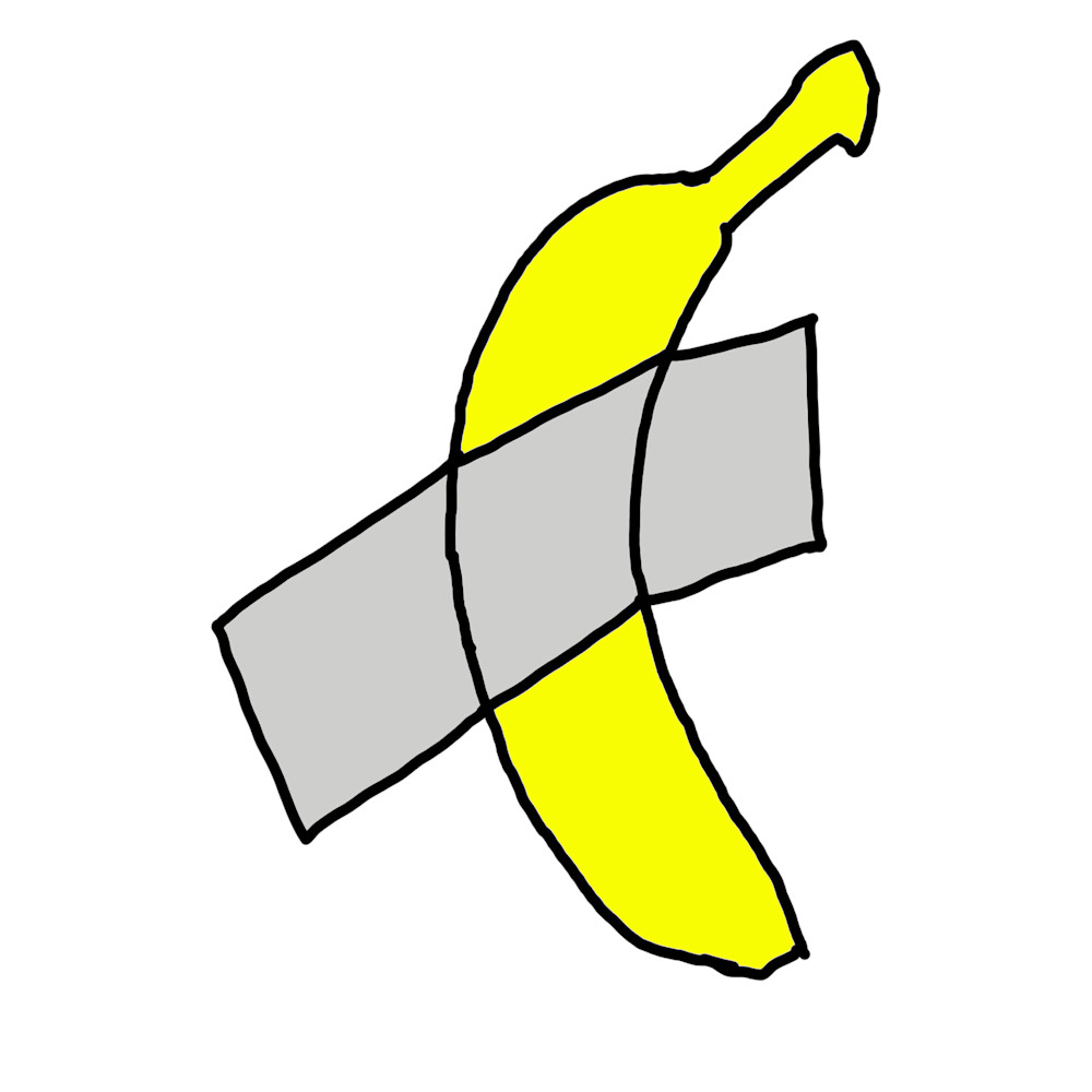 Banana Taped To The Wall Art | Dane Youkers Fine Art
