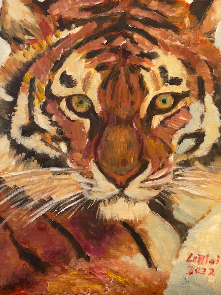 Year Of Tiger/Original Oil Painting Art | limeinorton