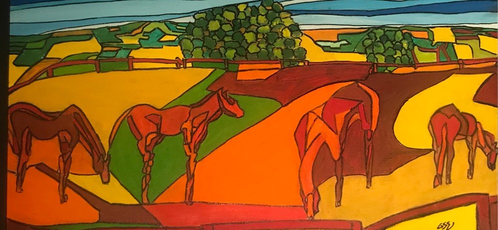 Horses At Woodside Art | gretawaterman