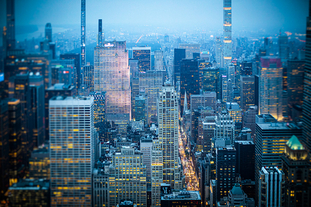 New York Photography, Manhattan Skyline, blue, New York City, NYC, Fifth Avenue, New York City Gift, NYC Skyline, New York decor