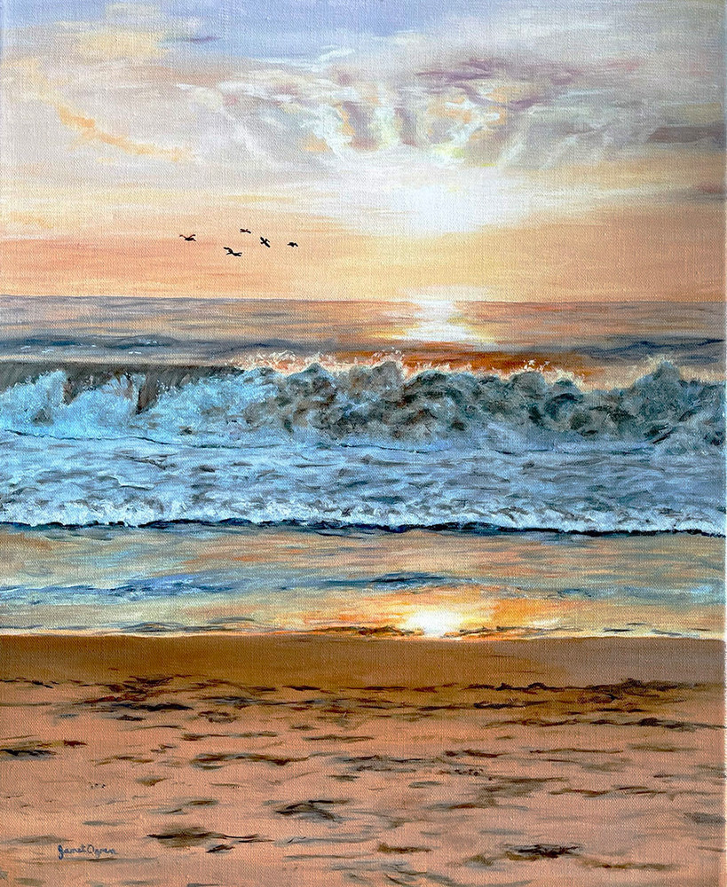 North End Sunrise Oil Painting Art | janetogrenart