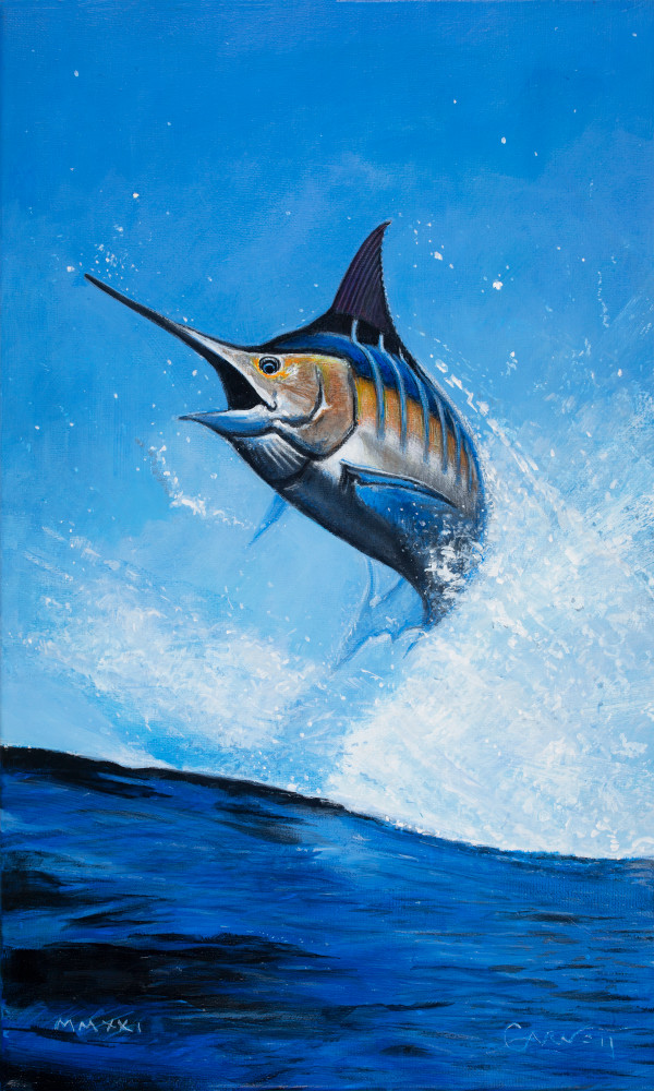 Jumping Marlin Art | Sandy Garnett Studio