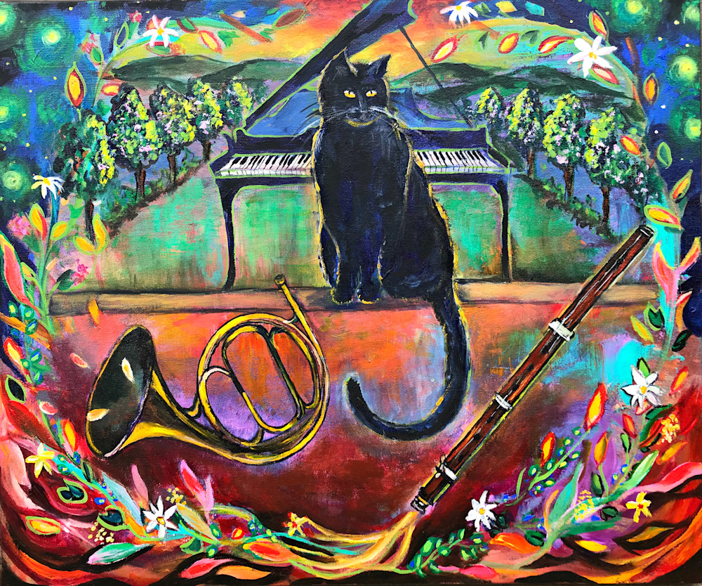 Music And The Cat Art | josefienstoppelenburg