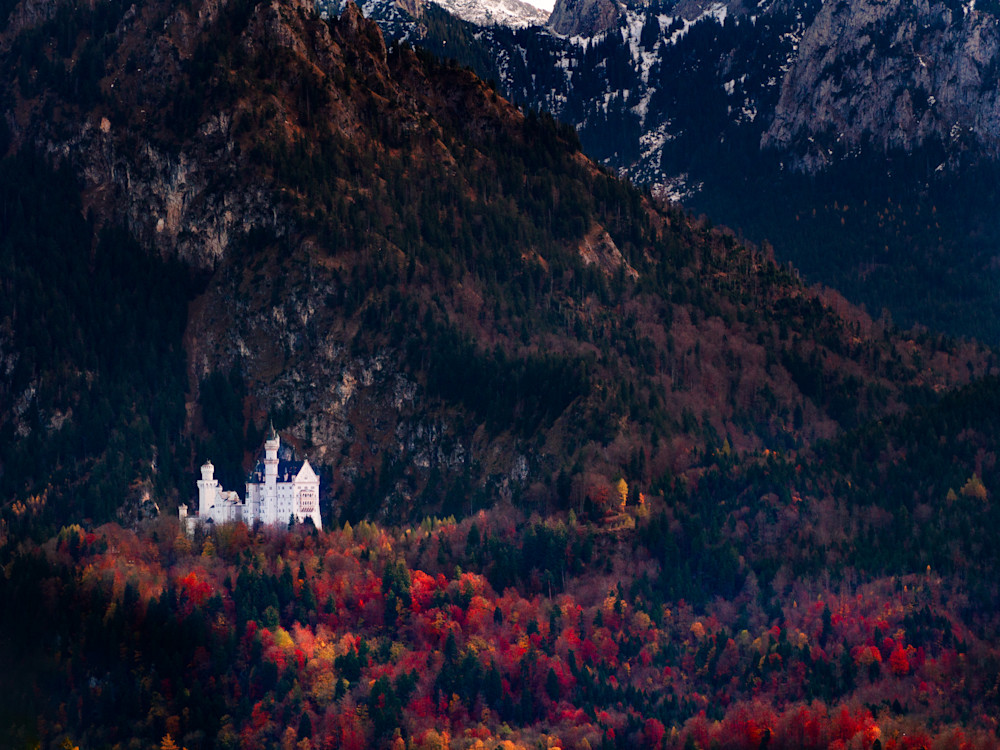 Nestled in the Alps during the Autumn Schloss Neuschwanstein invites you to dream - Fine Art Photography