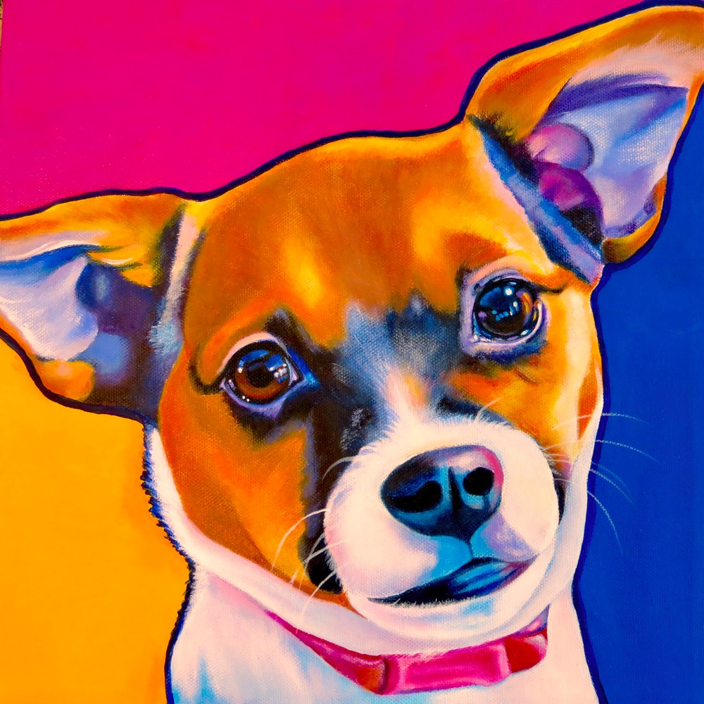 Mixed Breed Chihuahua 6 Art | Art by Melanie Anderson