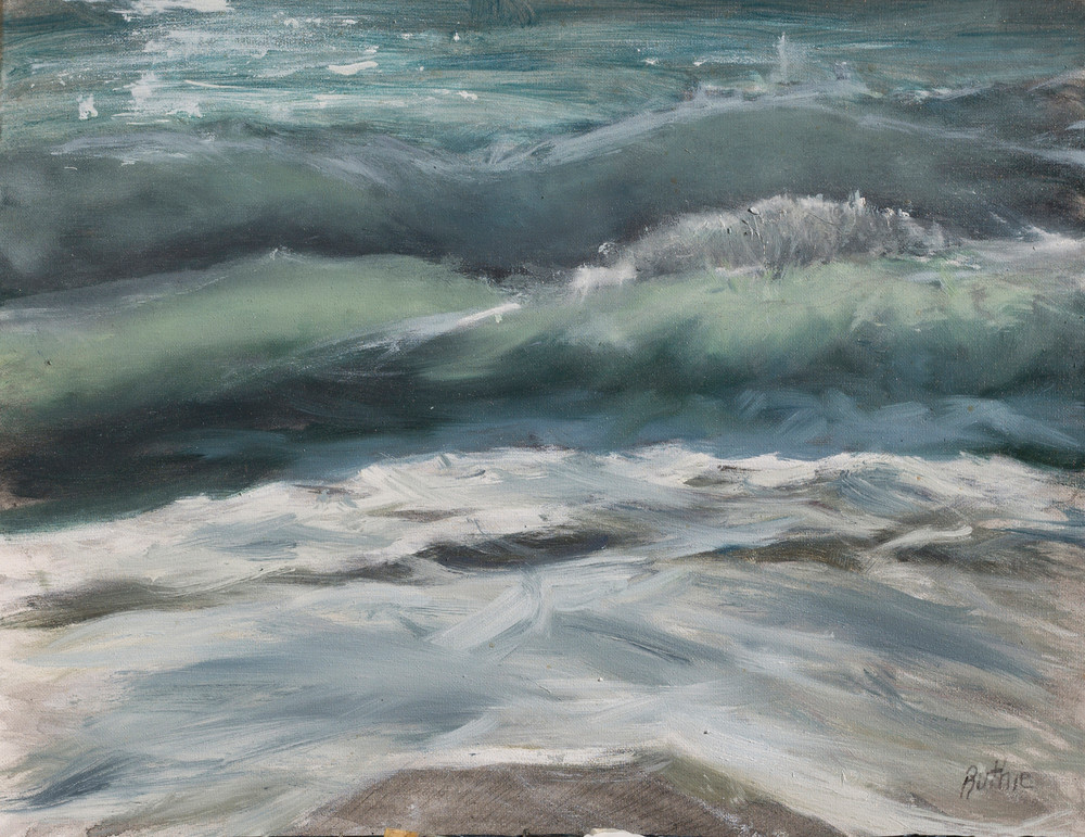 Wave Break (Softened) Art | Ruthie Briggs Greenberg