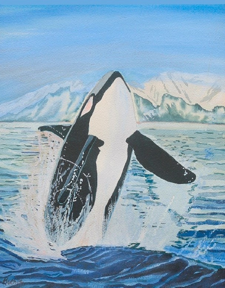 Orca Dancing Art | Ruthie Briggs Greenberg