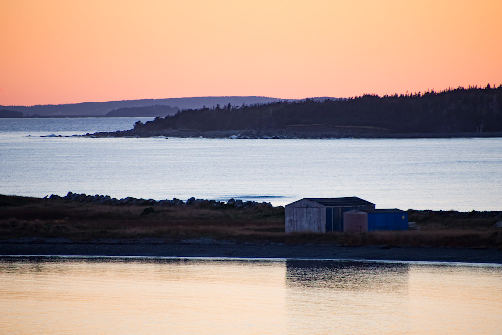 Sun Setting on L'Ardoise Acadian villiage on Cape Breton Island, Nova Scotia, Canada - Fine Art Photography Print
