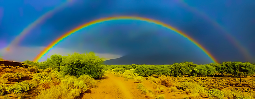 Double Rainbow Photography Art | JPG Image Studio