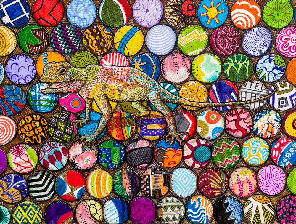 Agama Pretending to Be a Chameleon
