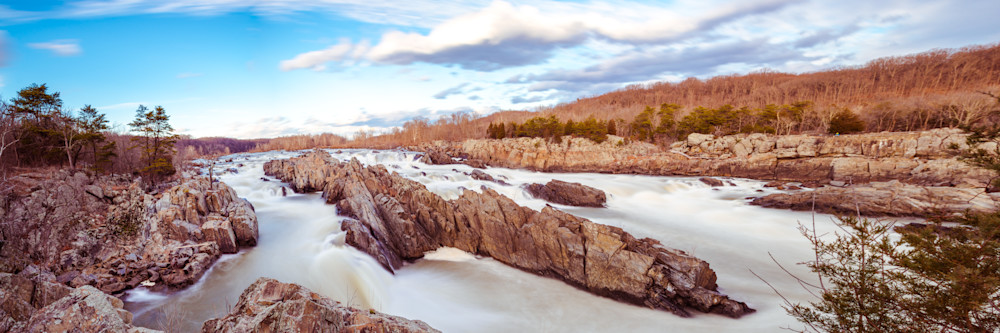The Great Falls on the Potomac forming the border of Maryland and Virginia - Fine Art Photography print