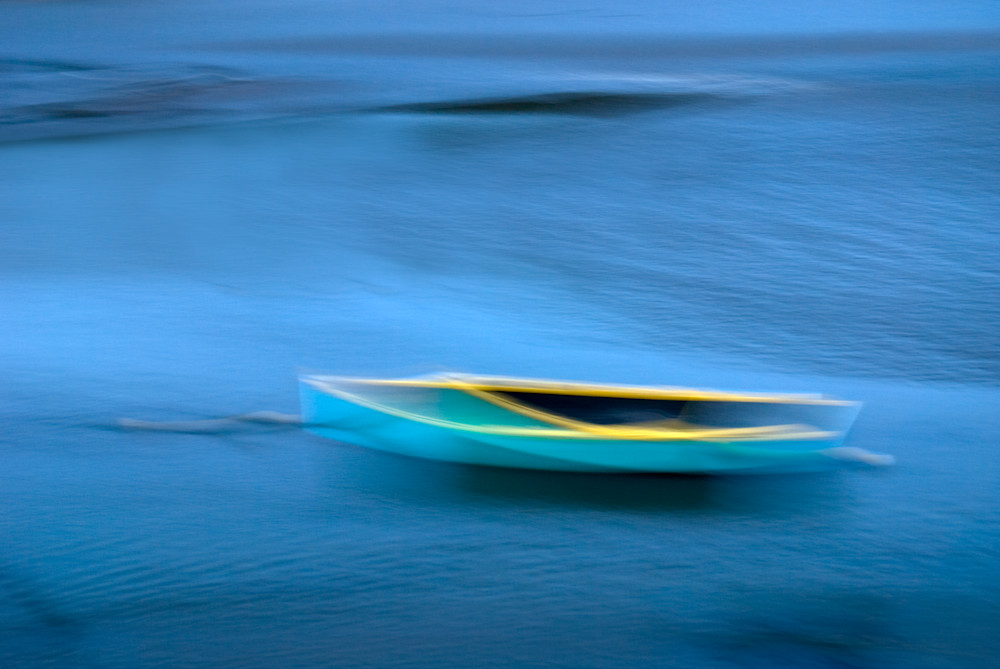 Blue Boat Photography Art | Jerry Downs