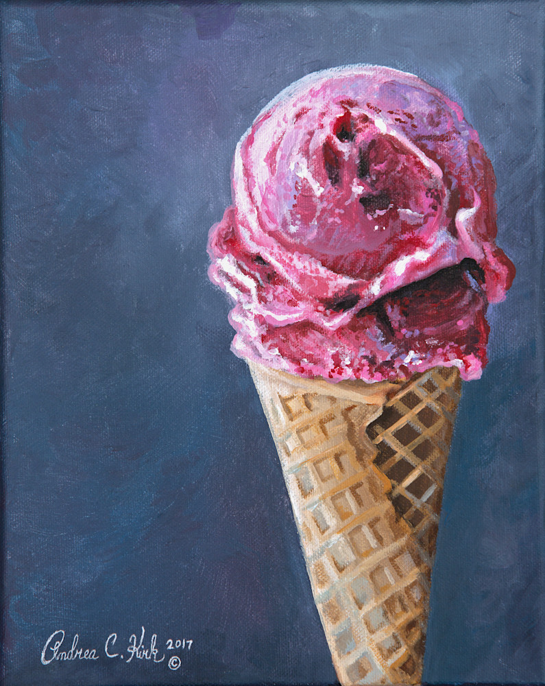 Ice Cream Cone Art | Andrea Kirk Fine Art.Shop